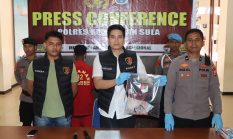 Polres Sula Gelar Konferensi Pers Kasus Persetubuhan