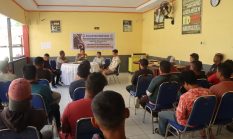 Sat Lantas Polres Sula Gelar Sosialisasi Keselamatan Kepada Komunitas Ojek