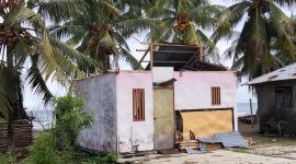 Foto: Rumah Rusak di Desa Nahi yang di Hantam Angin Puting Beliung.
