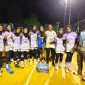 Foto: Pose Bersama Kadis Pora Kepulauan Sula Maulana Usia dan Tim Volly.