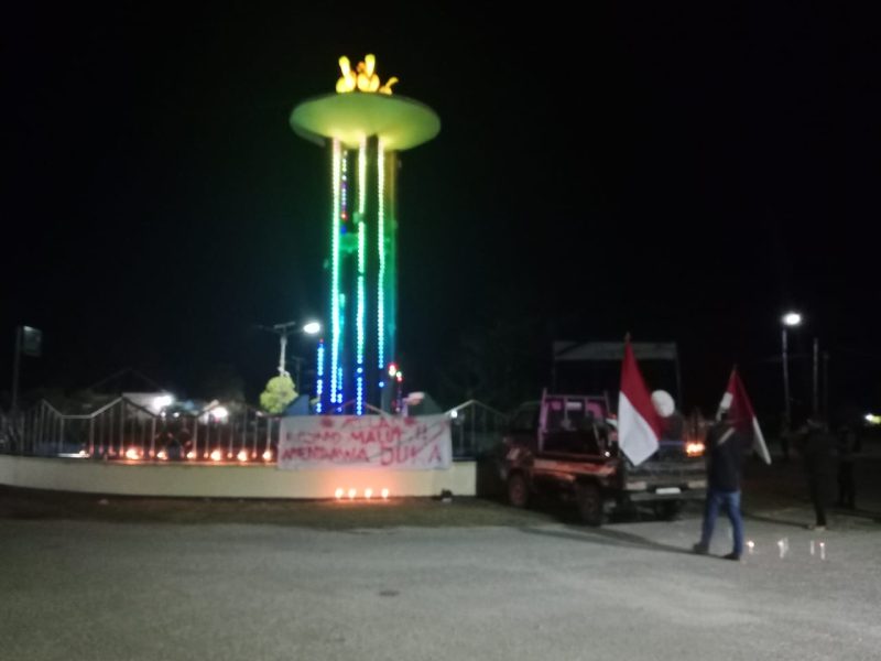 Foto: Aksi Demonstrasi oleh Aliansi Taliabu Bersatu di Kota Bobong.