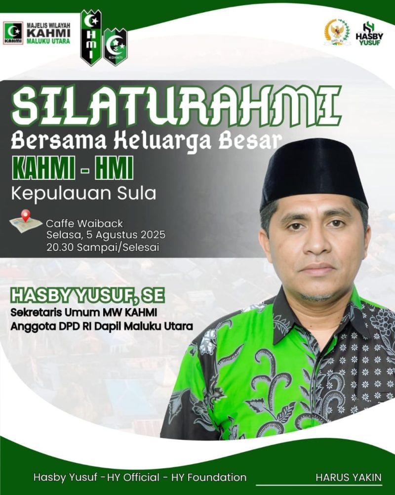 Foto: Silaturahmi DPD RI Bang Hasbi Yusup dan Alumni HMI Kepulauan Sula.