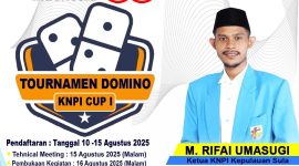 Foto: Flyer turnamen domino yang di selenggarakan oleh DPD KNPI Kepulauan Sula.