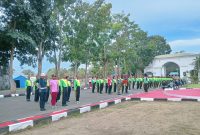 Foto: Pasukan Paskibraka Kabupaten Kepulauan Sula, di Depan Istana Daerah.