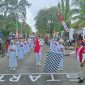 Foto: Peserta Lomba Gerak Jalan, Resmi di Lepaskan oleh Asisten III Setda Kepulauan Sula, H. Zaidun.