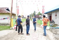 Foto: Depan Gapura Desa Waikafia Kecamatan Mangoli Selatan.