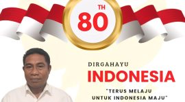 Foto: Ketua Panitia HUT RI ke-80 Kecamatan Mangoli Timur, Hatim Teapon.