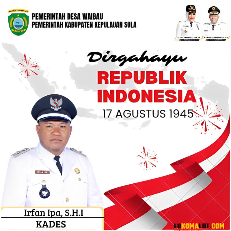 Foto: flyer Kepala Desa Waibau Irfan Ipa.