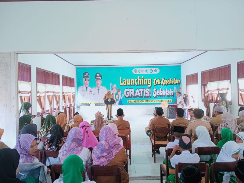 Foto: Sambutan Asisten III Setda Kepulauan Sula H. Zaidun.