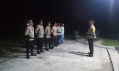 Hindari Aksi Premanisme, Polsek Mangoli Timur Gelar Patroli Jalan Kaki