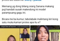 Foto: Postingan Akun Facebook Bernadus Boleng.