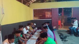 Foto: Pasukan Air Sontong Menggelar Doa Bersama dan Tahlilan dalam Rangka Memperingati Hari Ulang Tahun Bupati Kepulauan Sula Hj. Fifian Adeningsih Mus yang ke-41.
