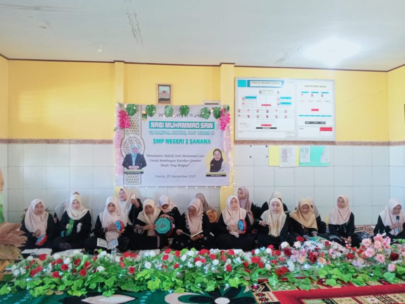 Foto: SMPN 2 Sanana Menyelenggarakan Kegiatan Maulid Nabi Muhammad Saw.