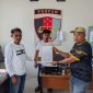 Foto: Hamid Husen Melaporkan Insiden itu ke Polres Kabupaten Pulau Taliabu.