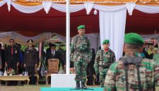 Foto: Kepala Staf Kodim (Kasdim) Mayor Inf. Pardan jadi Inspektur Upacara HUT TNI ke-80.
