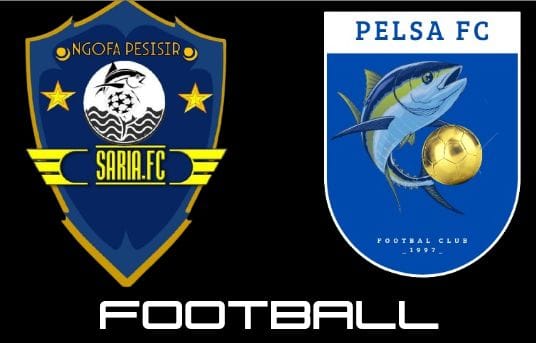 Foto: Flyer Tim Saria FC dan Pelsa FC dari Desa Saria, Kecamatan Jailolo, Kabupaten Halmahera Barat.