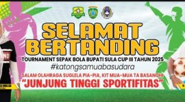Foto: Flyer Turnamen Bupati Sula Cup III Tahun 2025.