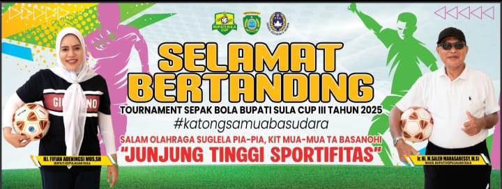 Foto: Flyer Turnamen Bupati Sula Cup III Tahun 2025.