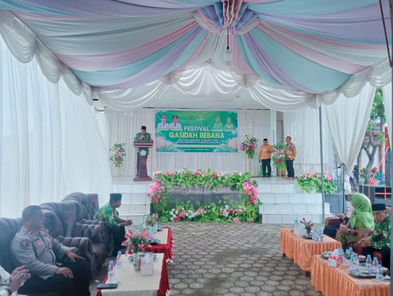 Foto: Wakil Bupati Kepulauan Sula, H. M. Saleh Marasabessy, Buka Kegiatan Festival Qasidah Rebana.