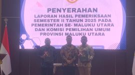 Dok: Pemerintah Daerah Kepulauan Sula, Menerima LHP Semester II Tahun 2025, dari BPK RI Perwakilan Maluku Utara.