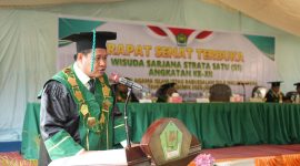 Dok: Sambutan Ketua STAI Babussalam Sula, Maluku Utara, Dr. Sahrul Takim, S.Pdi., M.Pdi.