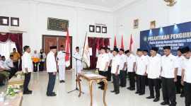 Gambar: Pelantikan KONI Kepulauan Sula,  di Aula Istana Daerah DAD HIA TED SUA.