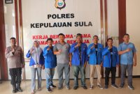 Dok: Pose Bersama Usai Silaturahmi Bersama Kapolres Kepulauan Sula, AKBP Kodrat Muh. Hartanto, S.I.K.