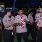 Dok: Ketua Kwarcab H. Ahkam Gajali, S.Ag dan Sekretaris Kwarcab Arwin Drakel, ST serta Ancu Orgakum Herdiyanto Bone, S.Pi  sekaligus PIC Kwarcab kontingen Jamnas Ke XII.