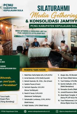 PCNU Sula Gelar Kegiatan Media Gethering dan Konsolidasi Jam’iyyah, ini yang Dibahas
