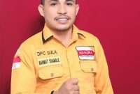 Dok: Sekretaris Partai HANURA Kepulauan Sula, Rahmat Soamole. 