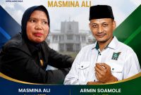 Dok: Flyer Anggota DPRD Kepulauan Sula Masmina Ali dan Ketua PKB Kepulauan Sula Armin Soamole.