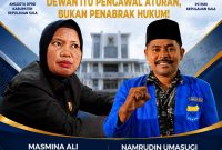 Dok: Anggota DPRD Kepulauan Sula Masmina Ali dan Ketua PMII Kepulauan Sula Namrudin Umasugi.