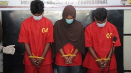 Dok: Polisi Ungkap Tiga Orang Terduga Pelaku Pembunuhan Terhadap Warga Desa Kawata.