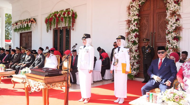 Dok: Bupati Kepulauan Sula Hj. Fifian Adeningsi Mus Jadi Irup HUT RI ke 81.