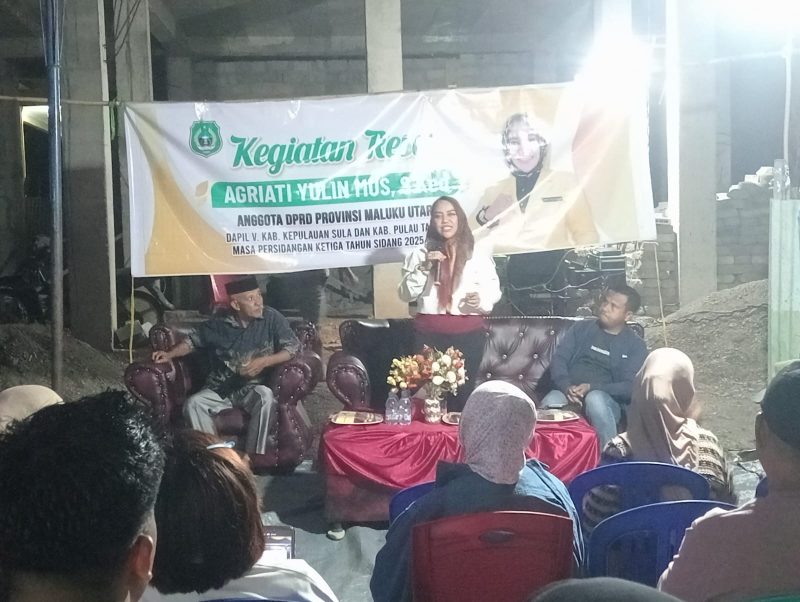 Dok: Anggota DPRD Provinsi Maluku Utara dari Daerah Pemilihan (Dapil) V Kepulauan Sula-Pulau Taliabu, Agriati Yulin Mus, menggelar reses masa persidangan ketiga tahun 2025–2026.